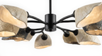 The Whispering Gingko Japandi Iron Ceramic Ceiling Light