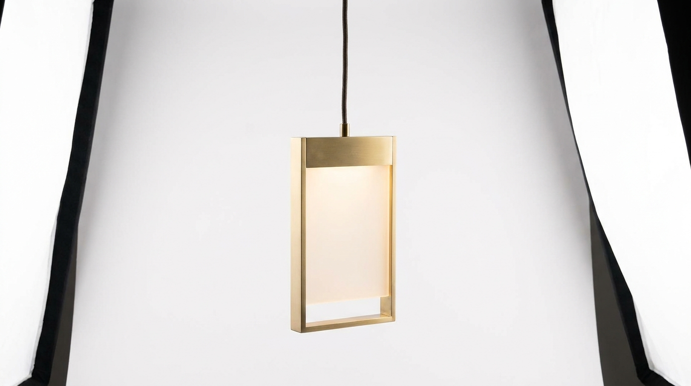Lucent Frame Minimalist Metal Pendant Light