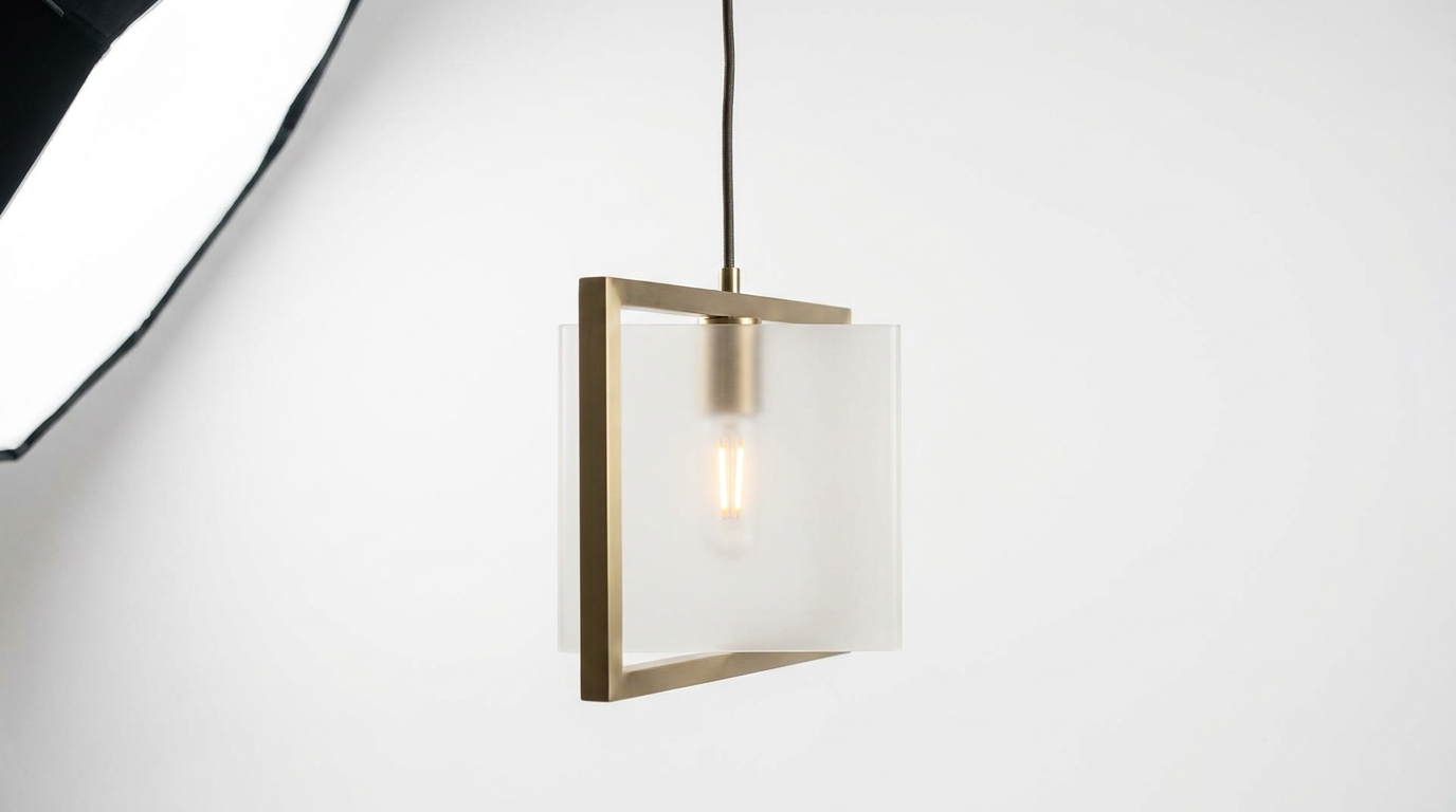 Lucent Frame Minimalist Metal Pendant Light