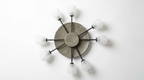 The Whispering Gingko Japandi Iron Ceramic Ceiling Light