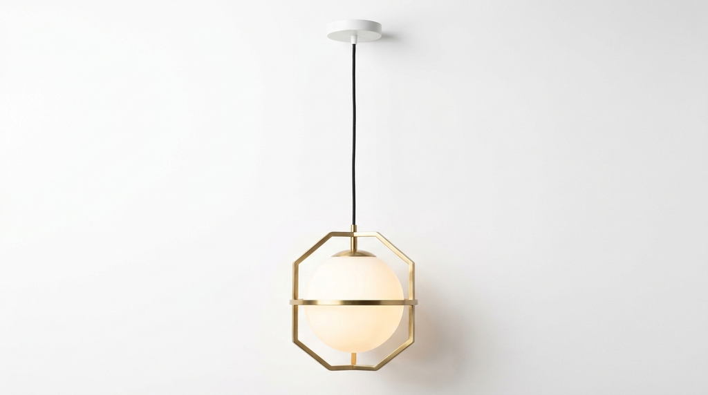 Luminous Sphere Modern Metal Acrylic Pendant Light
