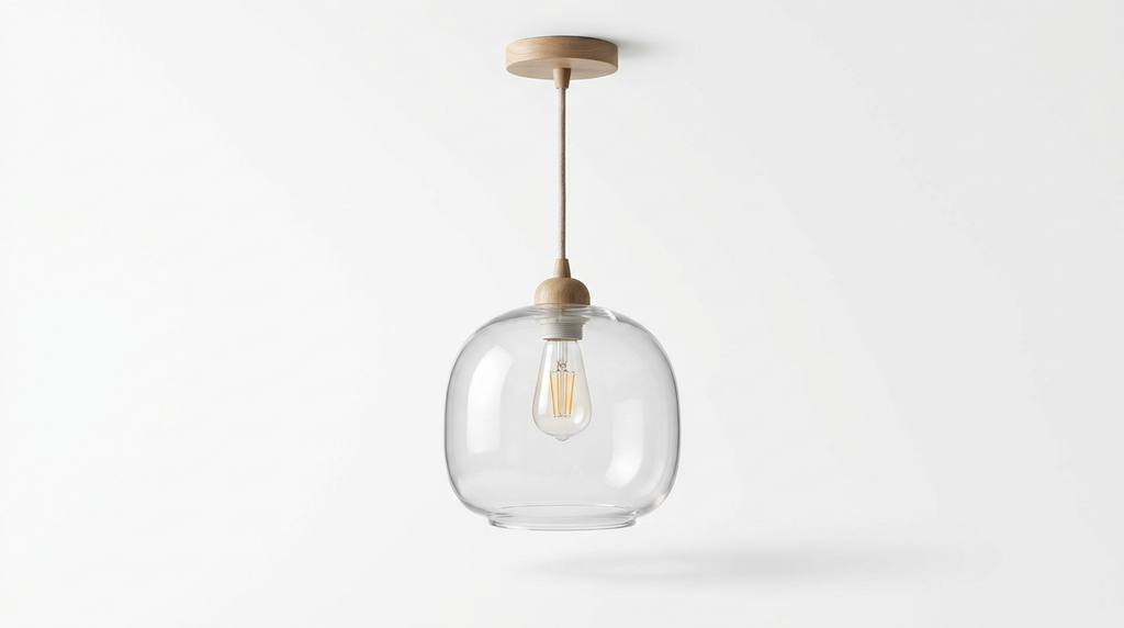 Lambda Minimalist Nordic Glass Ceiling Light
