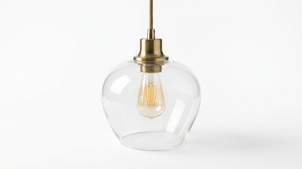The Solenna Modern Glass Pendant Light