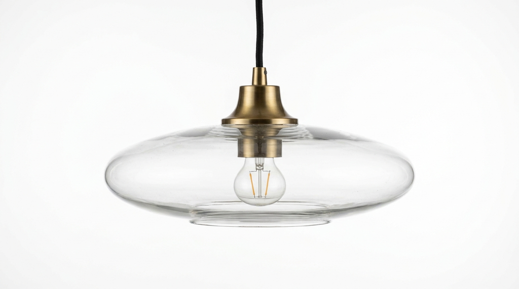 The Solenna Modern Glass Pendant Light