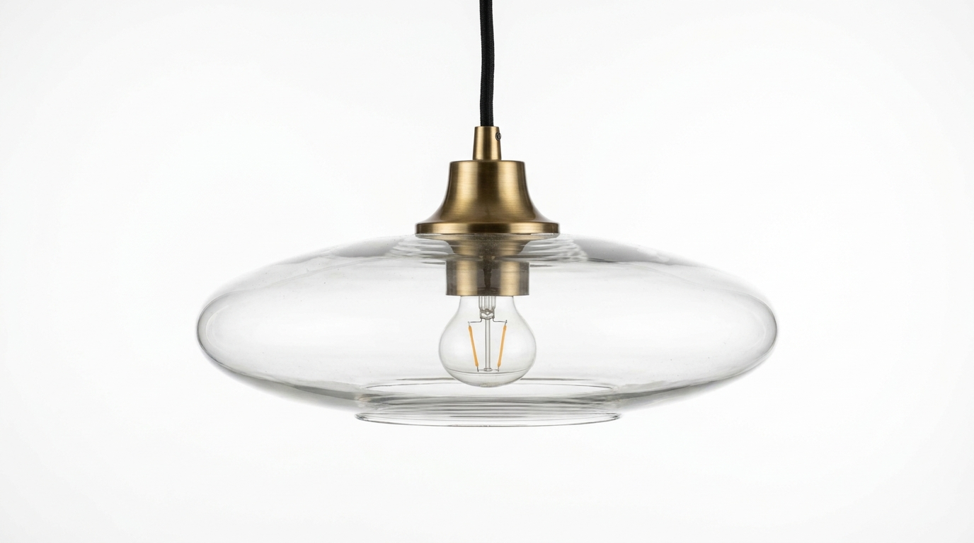 The Solenna Modern Glass Pendant Light