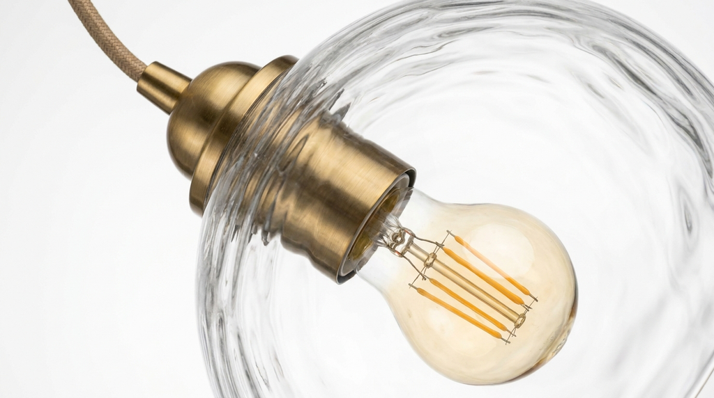The Solenna Modern Glass Pendant Light