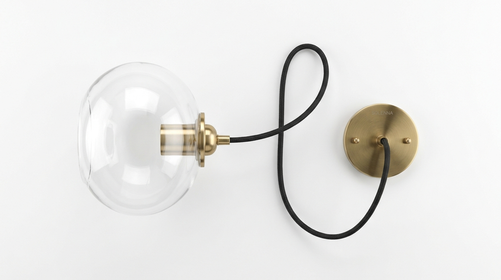 The Solenna Modern Glass Pendant Light