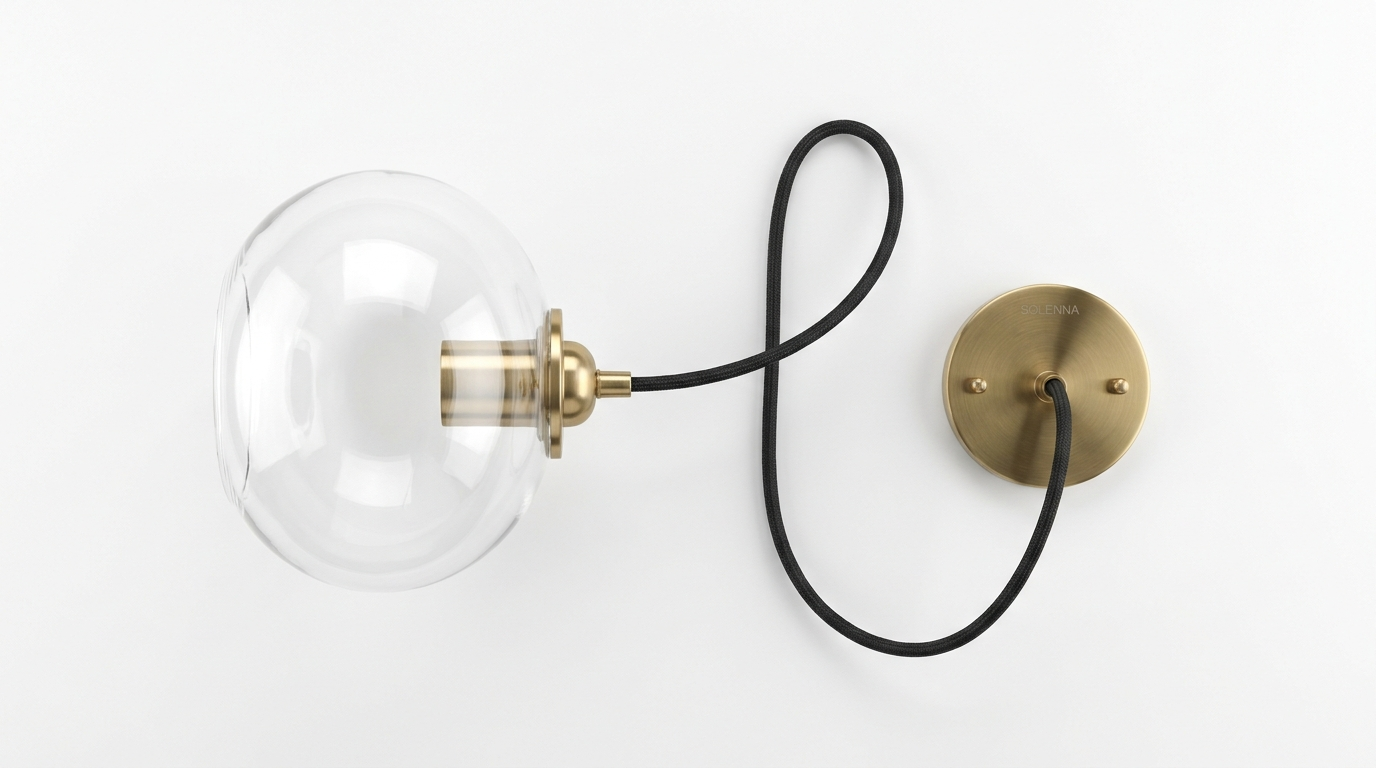 The Solenna Modern Glass Pendant Light