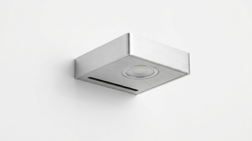 The Geometry of Silence Minimalist Aluminum Wall Light