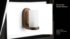 Everwood Nordic Walnut Wall Light