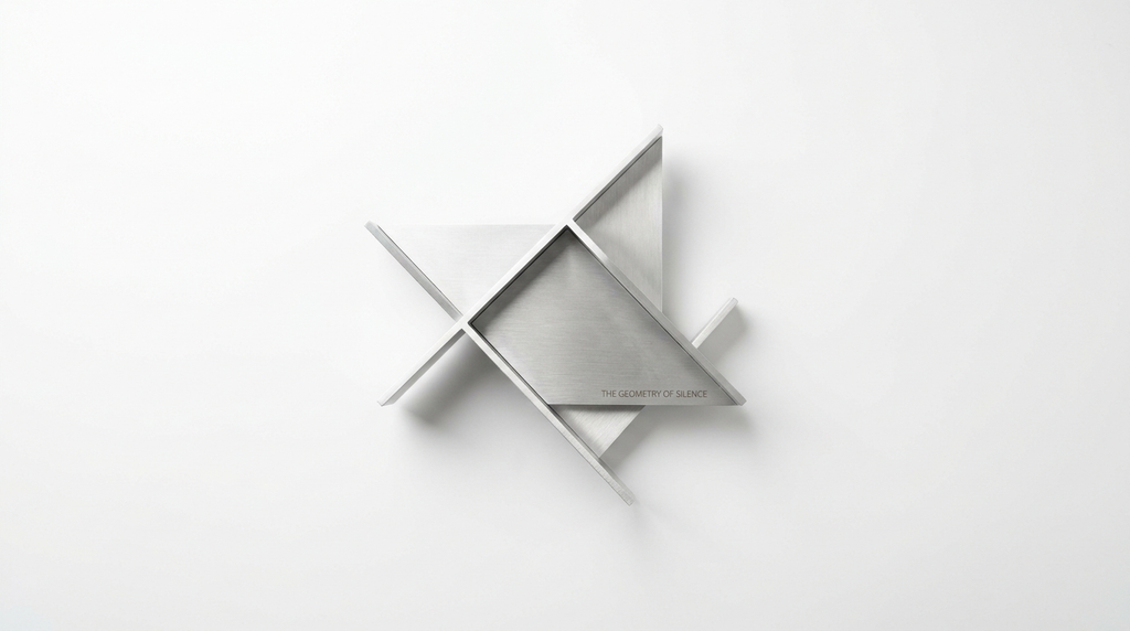 The Geometry of Silence Minimalist Aluminum Wall Light