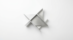 The Geometry of Silence Minimalist Aluminum Wall Light