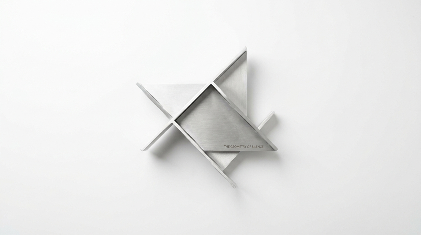 The Geometry of Silence Minimalist Aluminum Wall Light