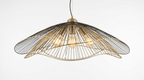Radiant Wirelight Sculptural Japandi Metal Pendant Light
