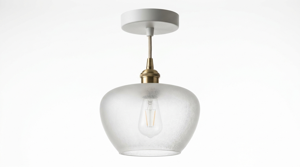Lambda Minimalist Nordic Glass Ceiling Light