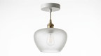 Lambda Minimalist Nordic Glass Ceiling Light