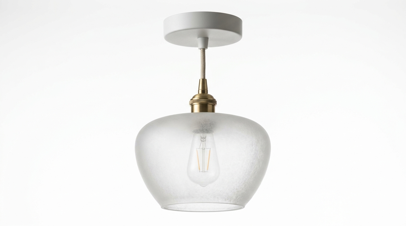 Lambda Minimalist Nordic Glass Ceiling Light