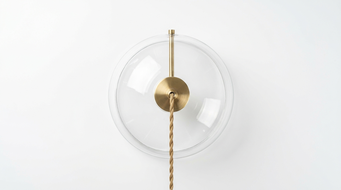 Lambda Minimalist Nordic Glass Ceiling Light
