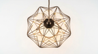 Radiant Wirelight Sculptural Japandi Metal Pendant Light