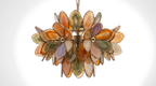 Aurora Bloom Retro Agate Chandelier