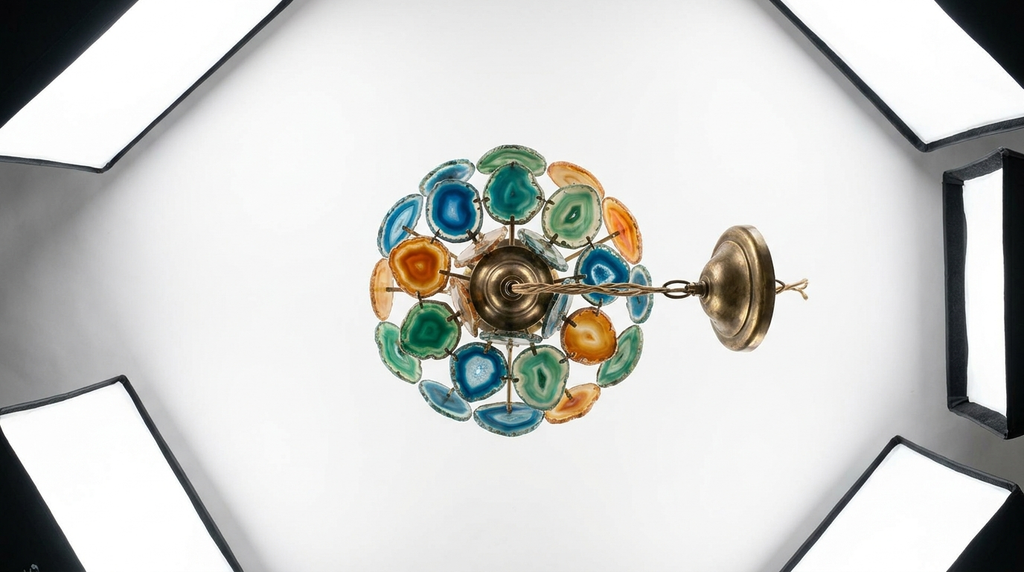 Aurora Bloom Retro Agate Chandelier