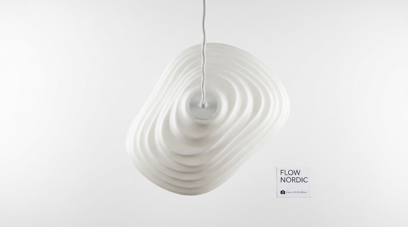 Flow Nordic Polystyrene Pendant Light