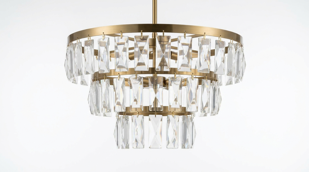 Nordic Crystal Tiered Chandelier