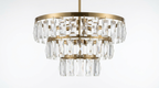 Nordic Crystal Tiered Chandelier