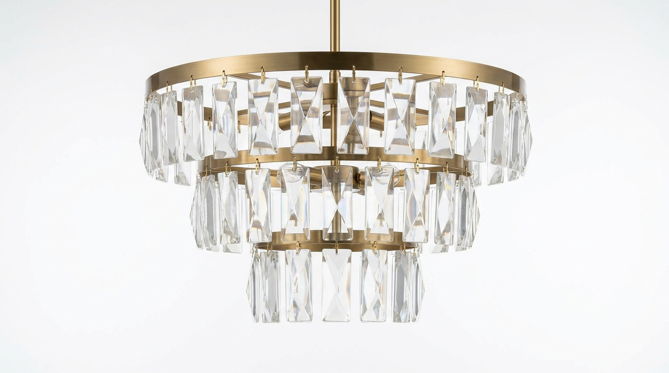 Nordic Crystal Tiered Chandelier