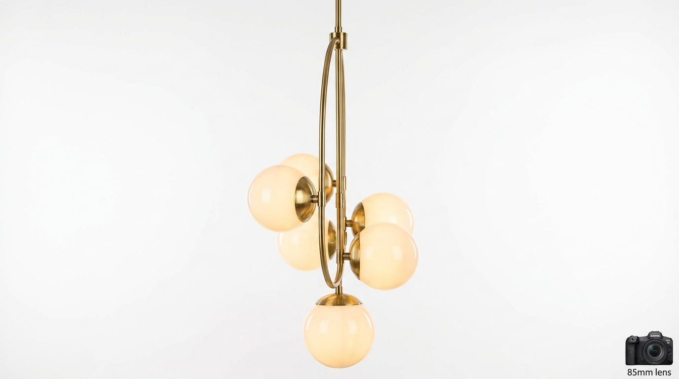 Sphere Stem Light Luxury Brass Chandelier