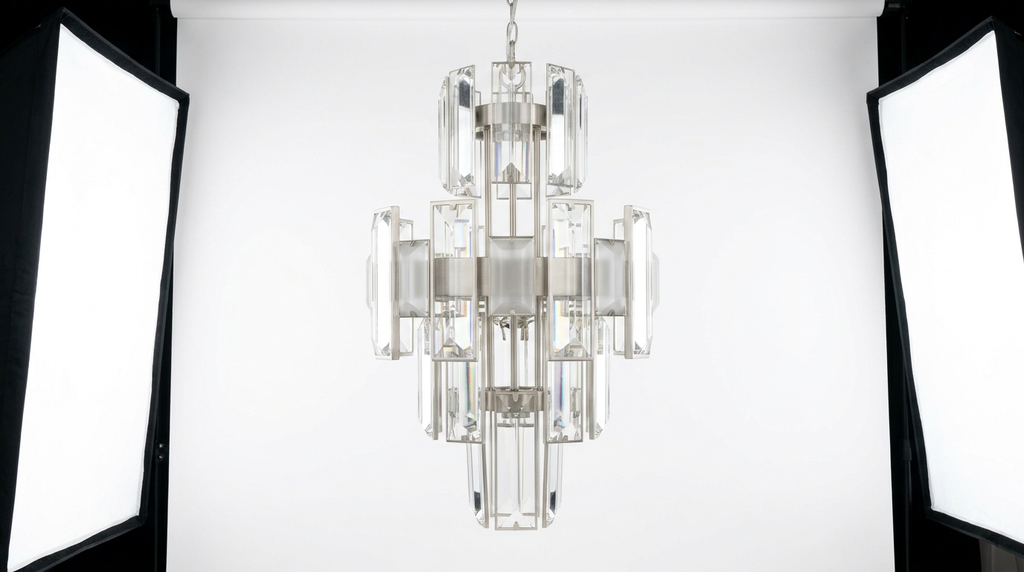 Nordic Crystal Tiered Chandelier