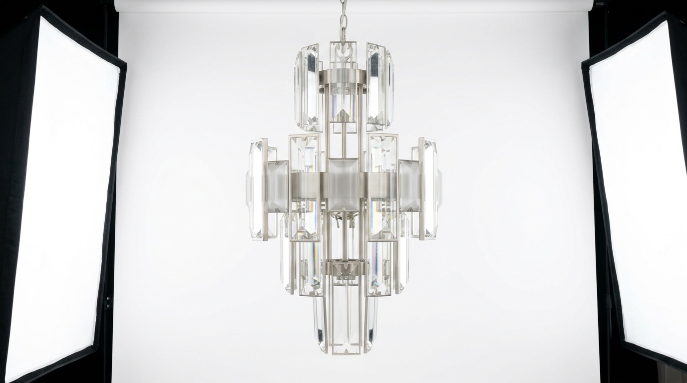 Nordic Crystal Tiered Chandelier
