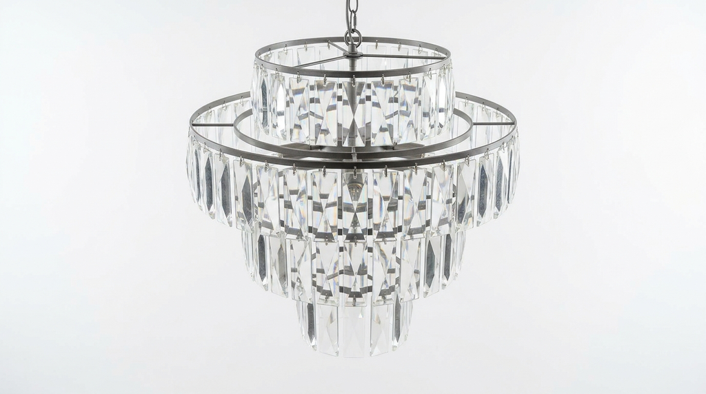 Nordic Crystal Tiered Chandelier
