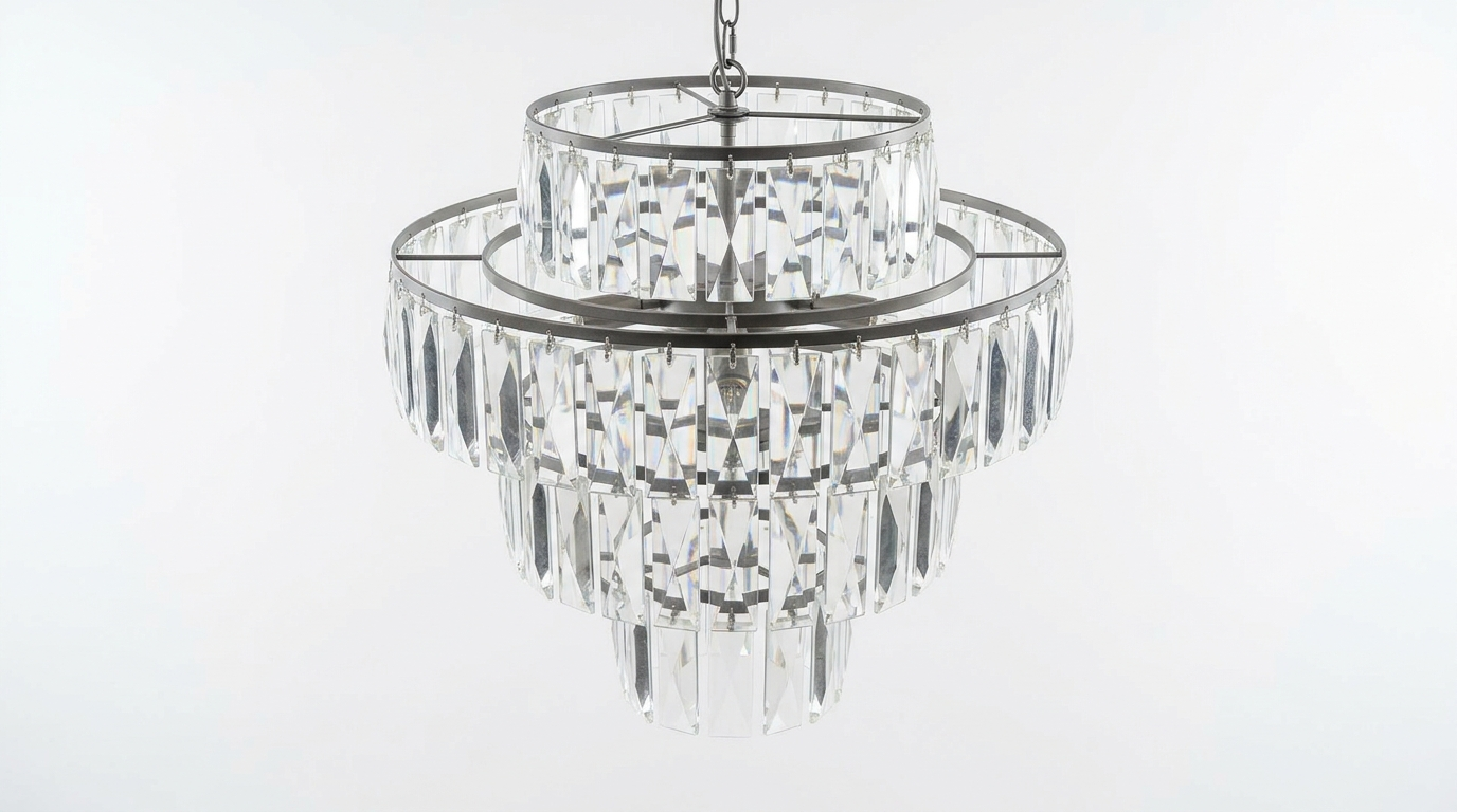 Nordic Crystal Tiered Chandelier