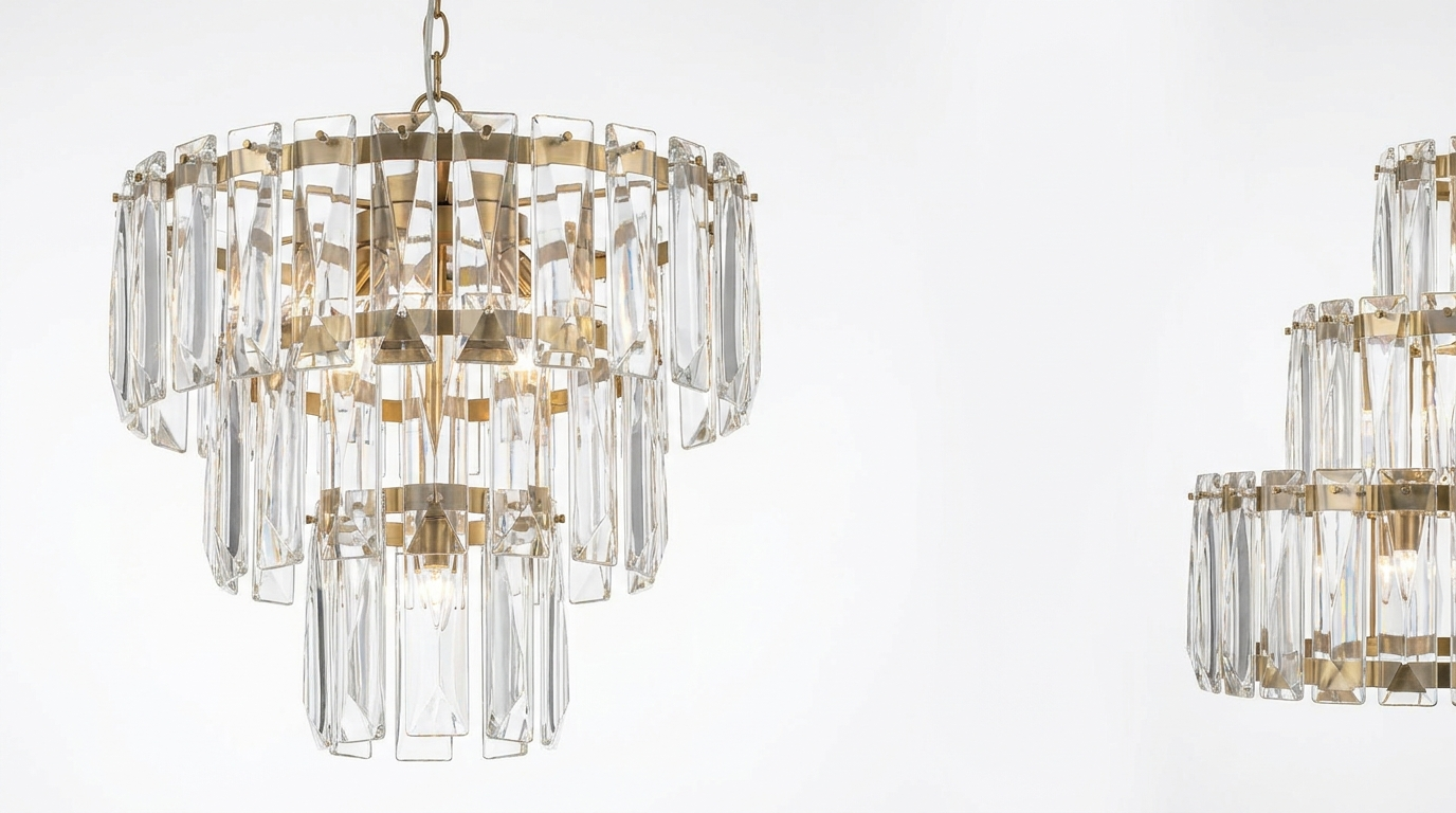 Squillo Nordic Glass Crystal Chandelier