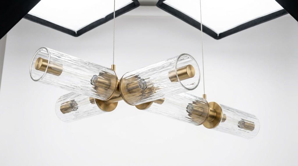 Nordic Glass Linear Luxury Pendant Light
