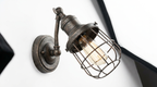 Marzella Industrial Retro Iron Vintage Wall Lamp