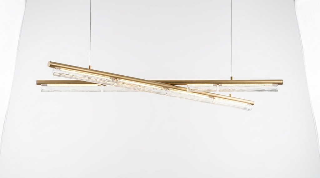Nordic Glass Linear Luxury Pendant Light