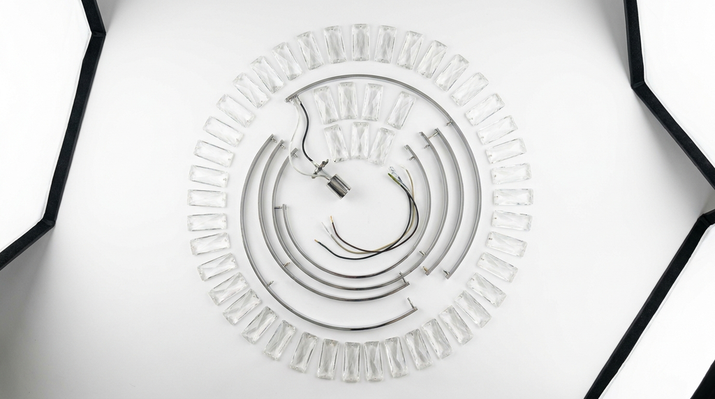 Squillo Nordic Glass Crystal Chandelier