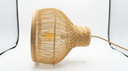 Boho Handwoven Bamboo Pendant Light