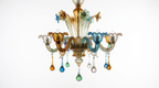 Retro Camisa Murano Glass Chandelier