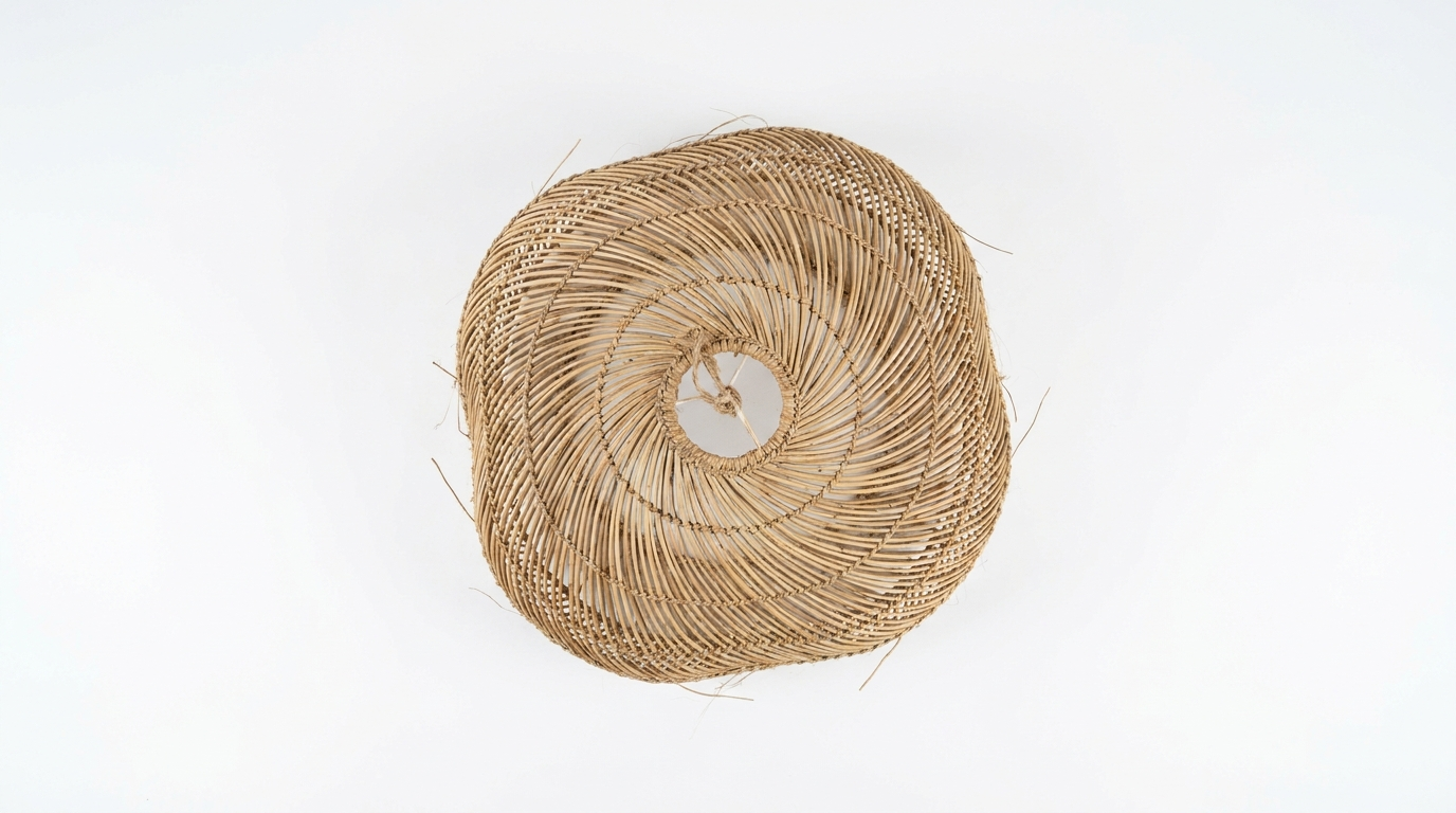 Wabi-Sabi Style Boho Rattan Pendant Light