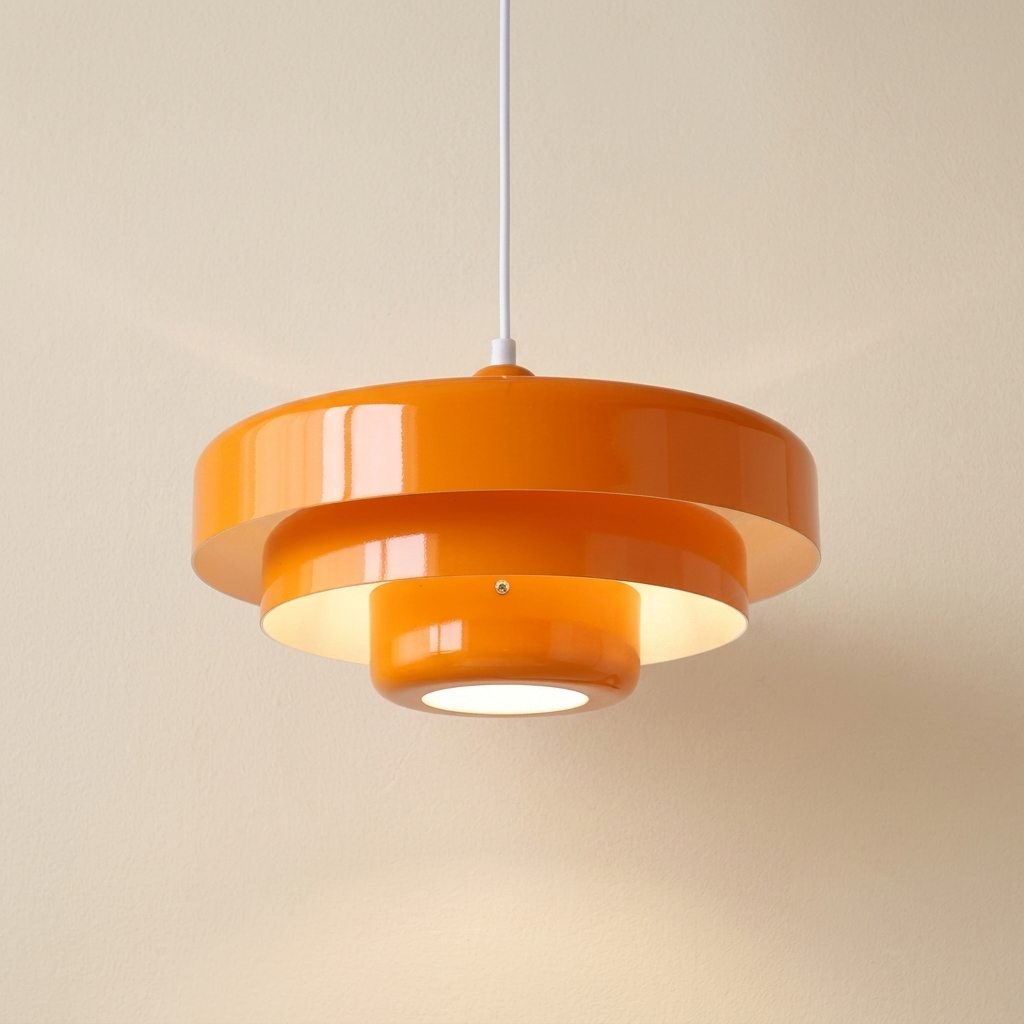 Retro Norwegian Acrylic Pendant Light lifestyle image - Higgsfield lux20v1 - hero