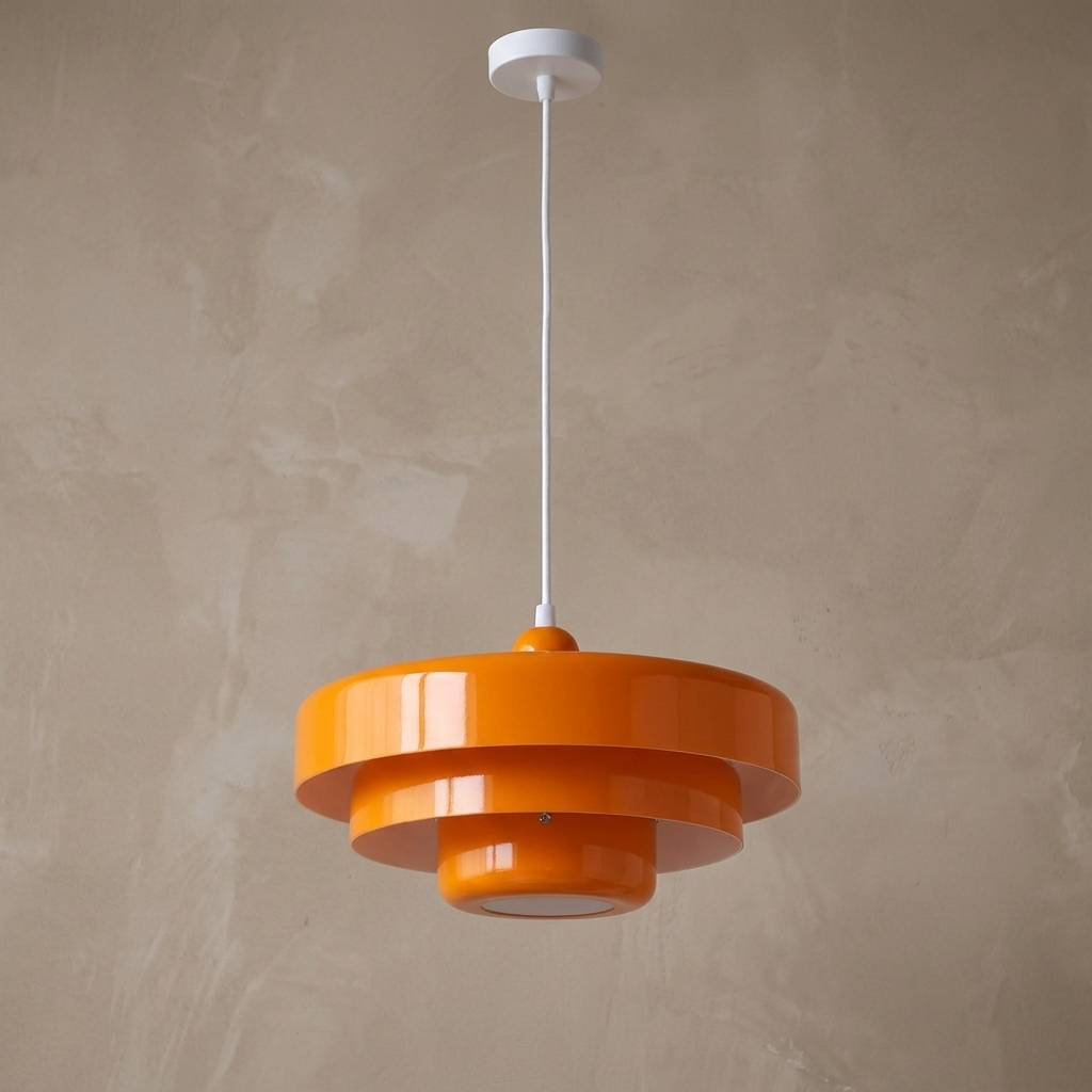 Retro Norwegian Acrylic Pendant Light lifestyle image - Higgsfield lux20v1 - a2