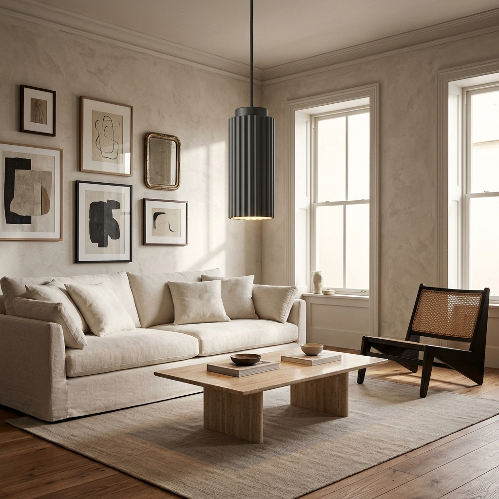 Norwegian Nordic Metal Pendant Light lifestyle image - Higgsfield lux20v1 - a5