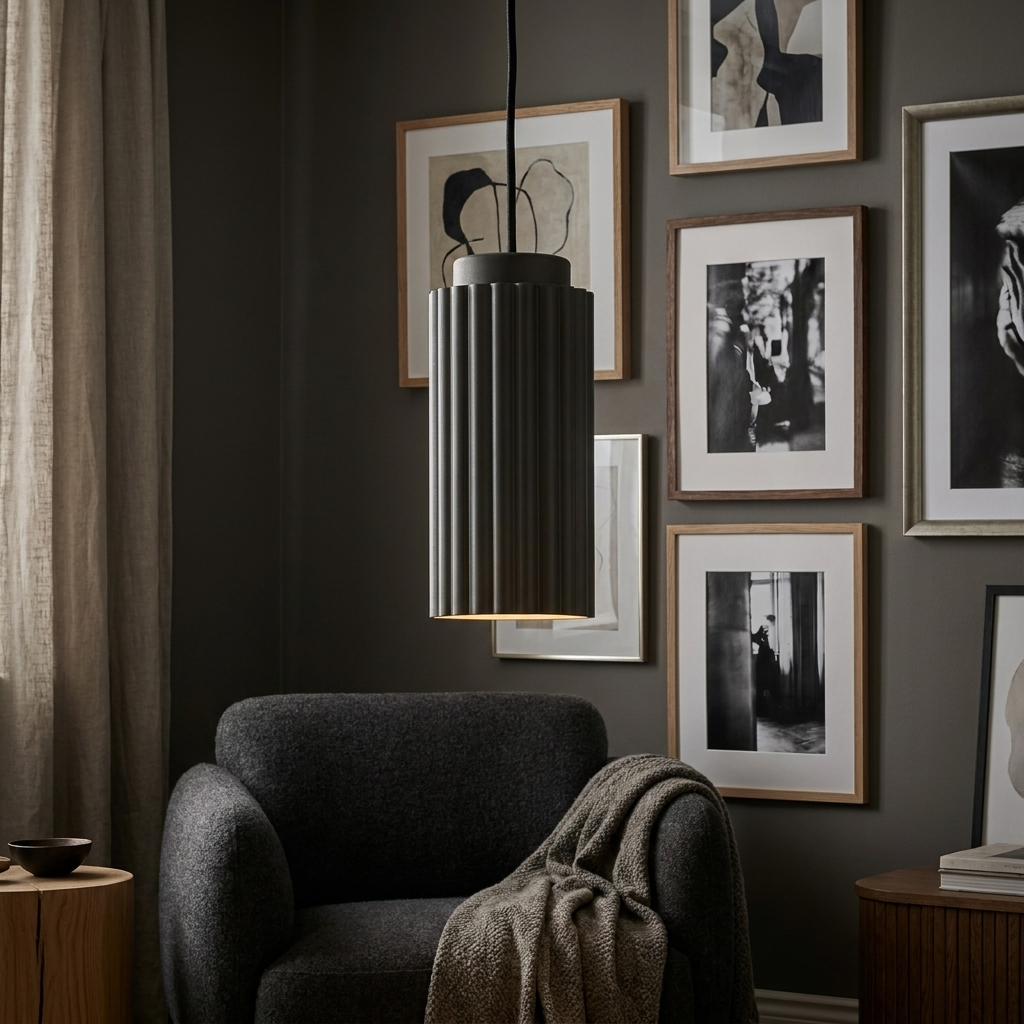 Norwegian Nordic Metal Pendant Light lifestyle image - Higgsfield lux20v1 - a6