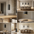 Norwegian Nordic Metal Pendant Light lifestyle image - Higgsfield lux20v1 - a7