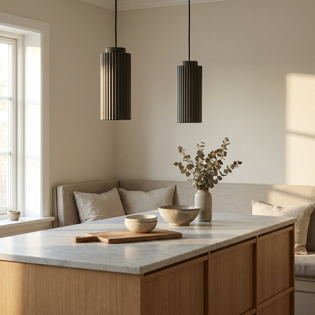 Norwegian Nordic Metal Pendant Light lifestyle image - Higgsfield lux20v1 - a10
