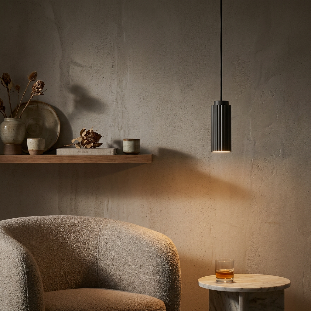 Norwegian Nordic Metal Pendant Light lifestyle image - Higgsfield lux20v1 - a15