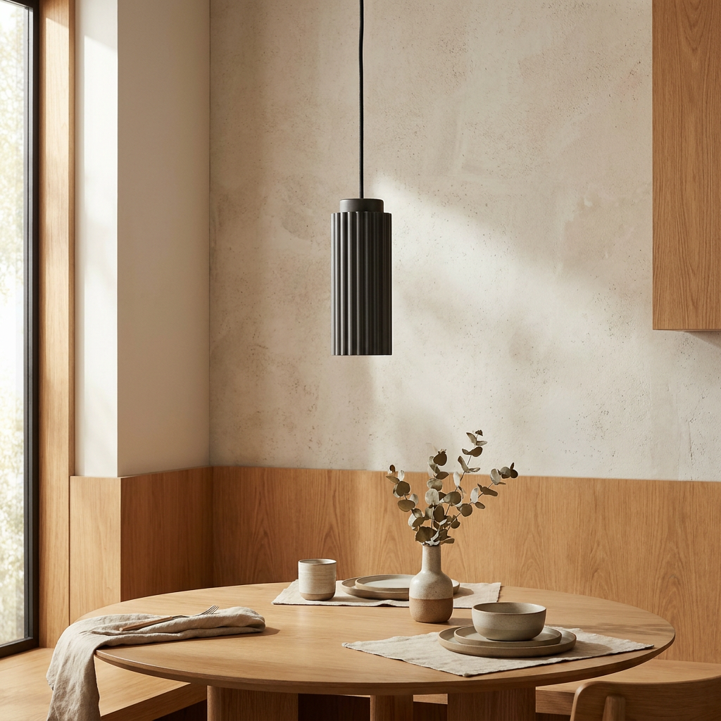 Norwegian Nordic Metal Pendant Light lifestyle image - Higgsfield lux20v1 - a17